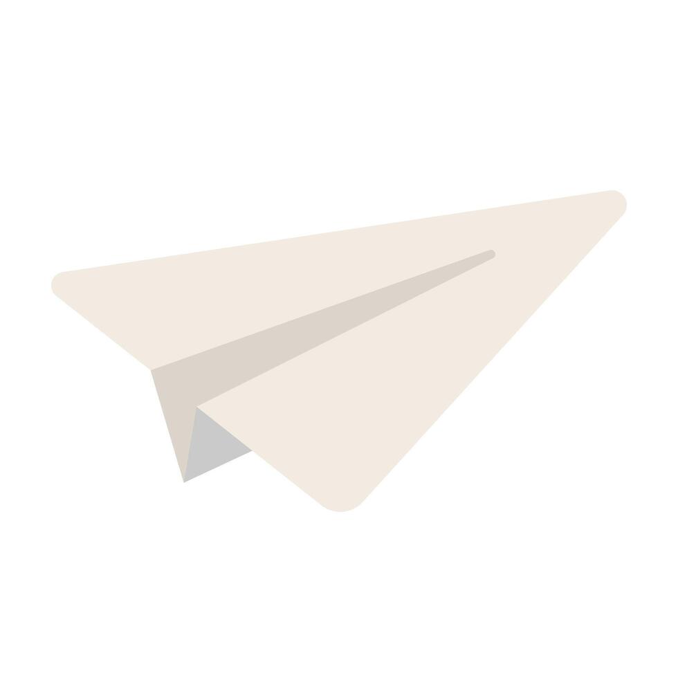Paper airplane icon illustration vector