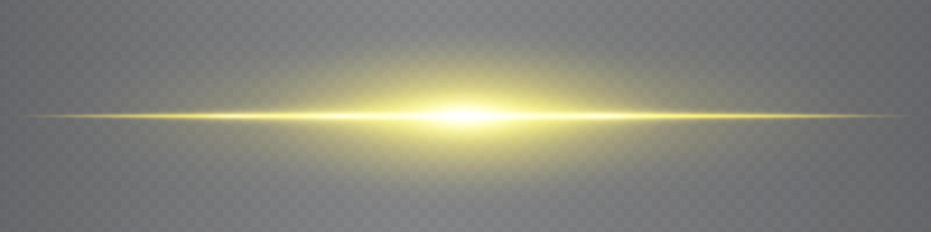 A glowing yellow light on a gray background vector