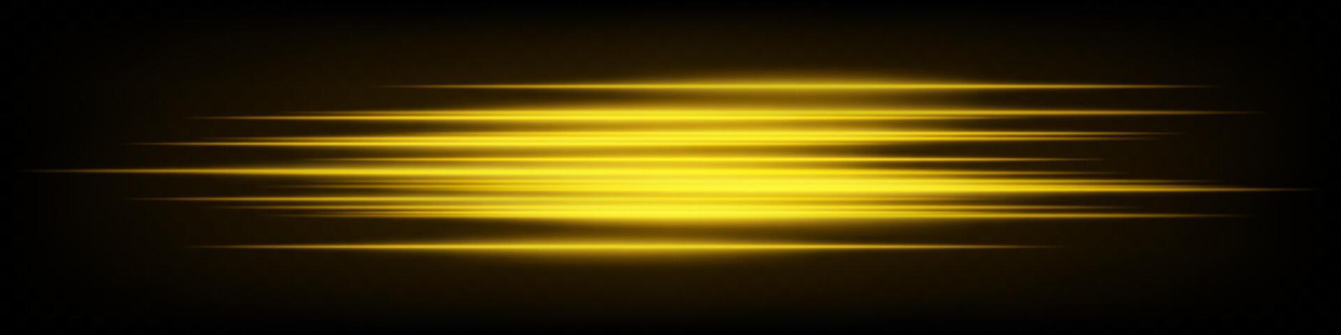 Abstract light rays on black background vector