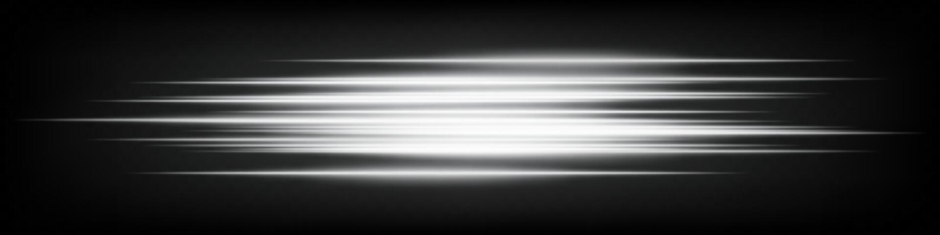 Light rays on black background vector