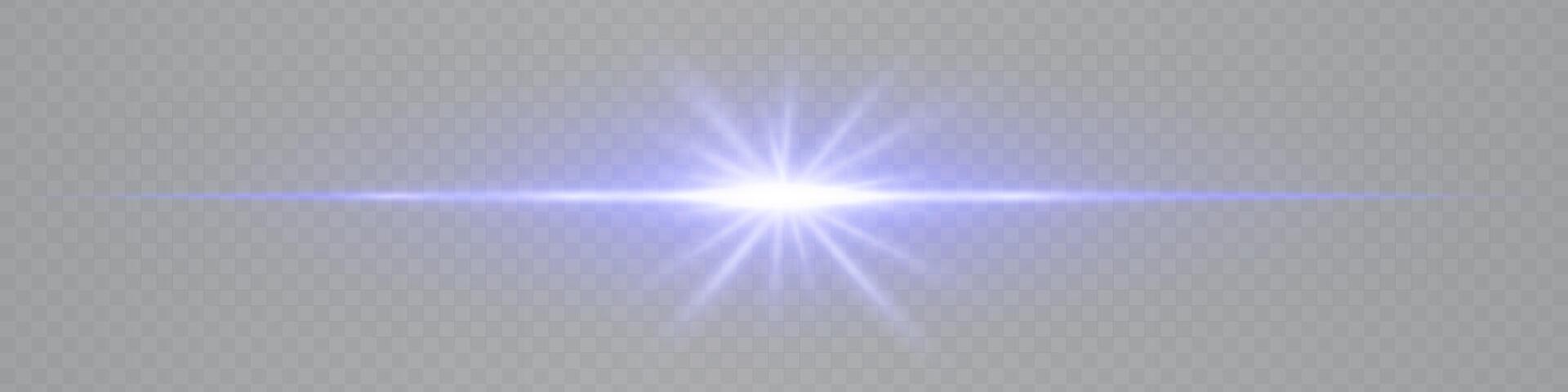 A blue star with a bright light on a gray background vector