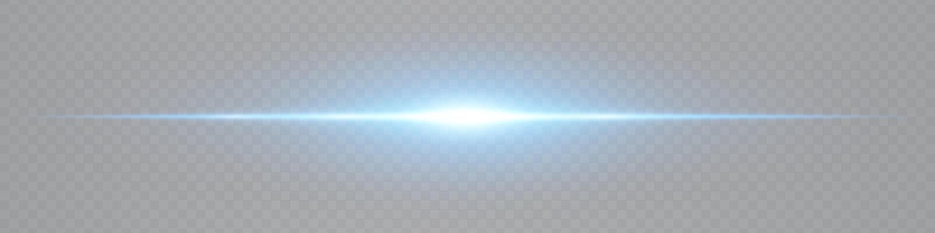 Light beam with blue light on a gray background vector