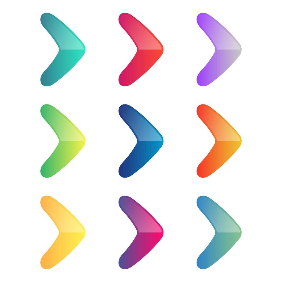 Right Arrows Gradient vector