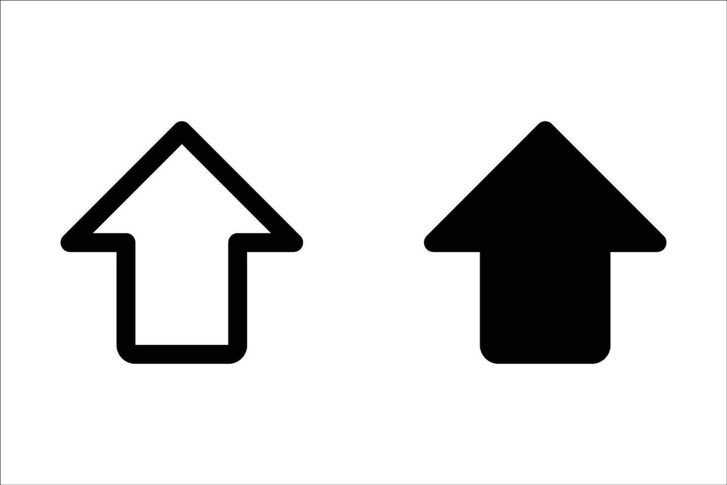 Arrows icon set. for mobile concept and web design illustration vector