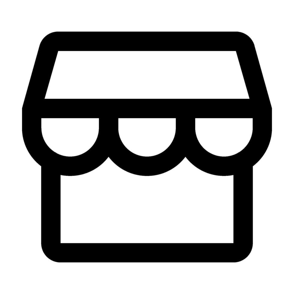 Store icon. Store building sign. for mobile concept and web design. illustration on white background vector