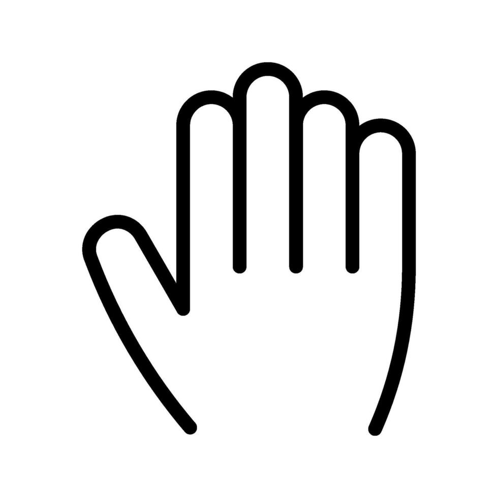 Hand icon. sign for mobile concept and web design. illustration vector
