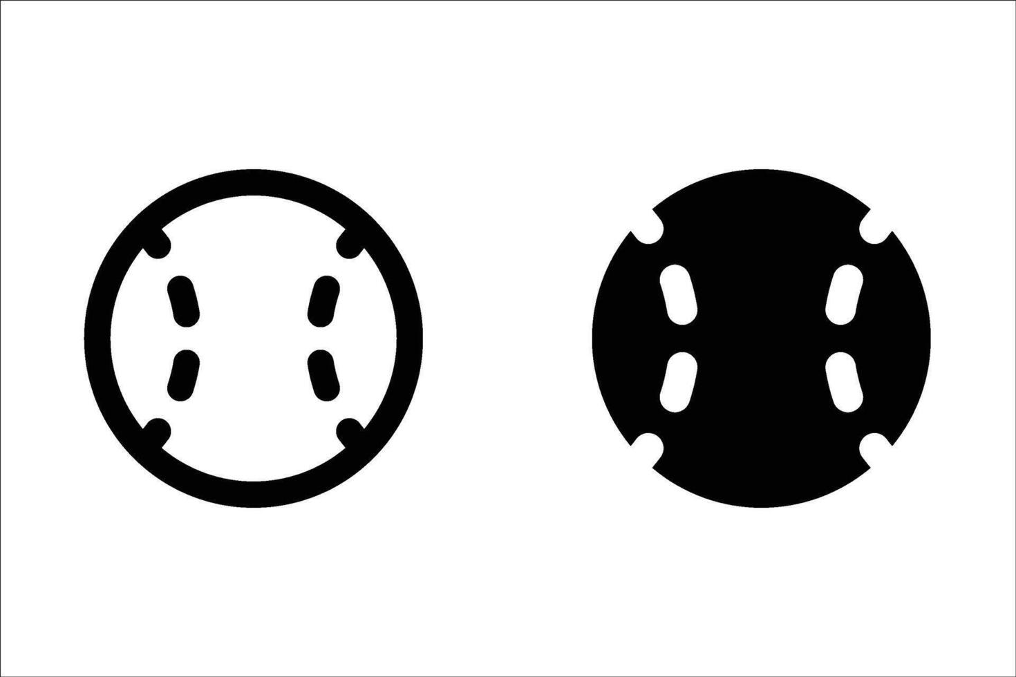Baseball icon set. for mobile concept and web design on white background vector