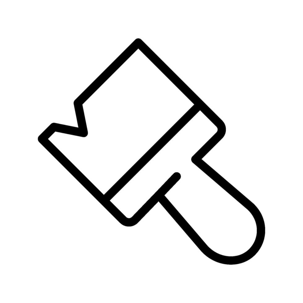 Brush icon. paint brush Symbol. Paint sign. for mobile concept and web design. illustration on white background vector
