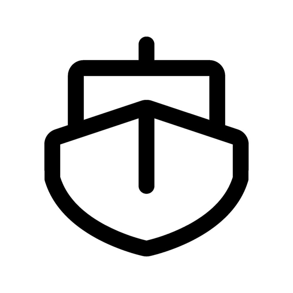 Boat icon. sign for mobile concept and web design. illustration vector