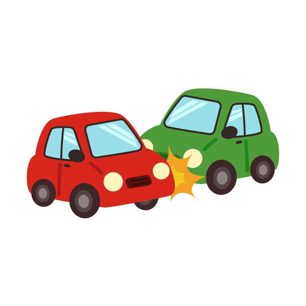 traffic accident. car crash car vector