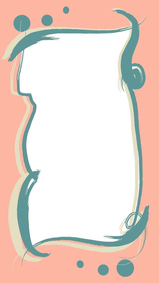 Cartoon border frame design element vector