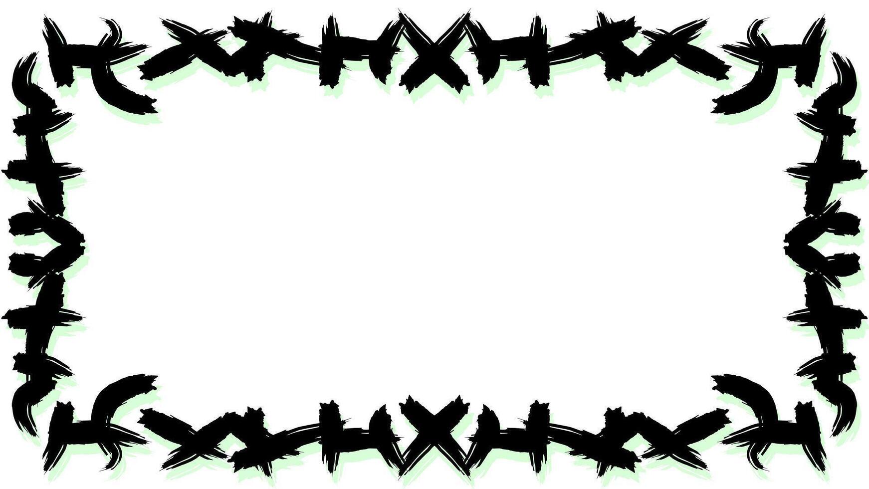 Black abstract border frame copy space area vector