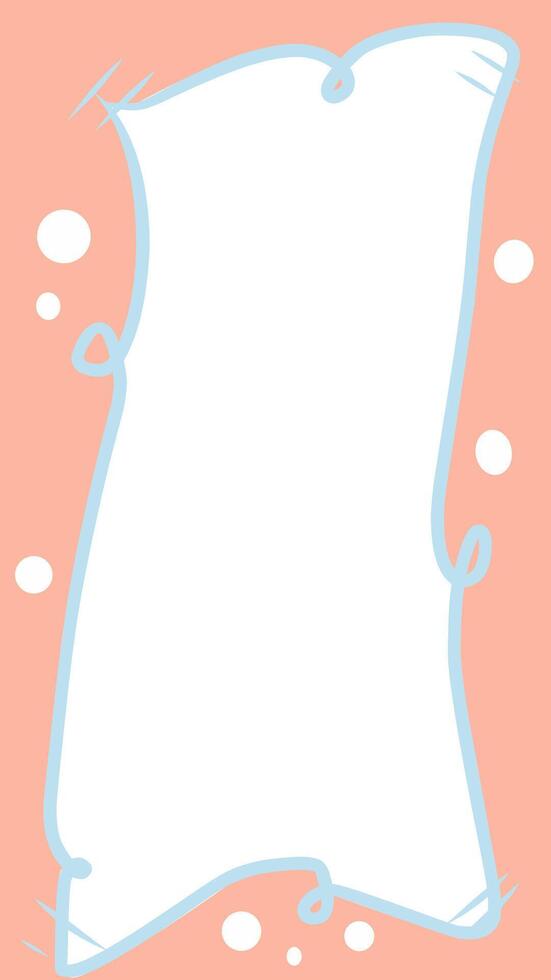 Cartoon border frame copy space area vector