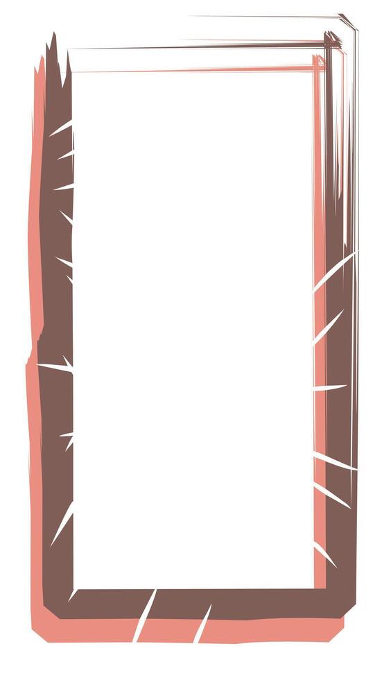 Cartoon border frame vector