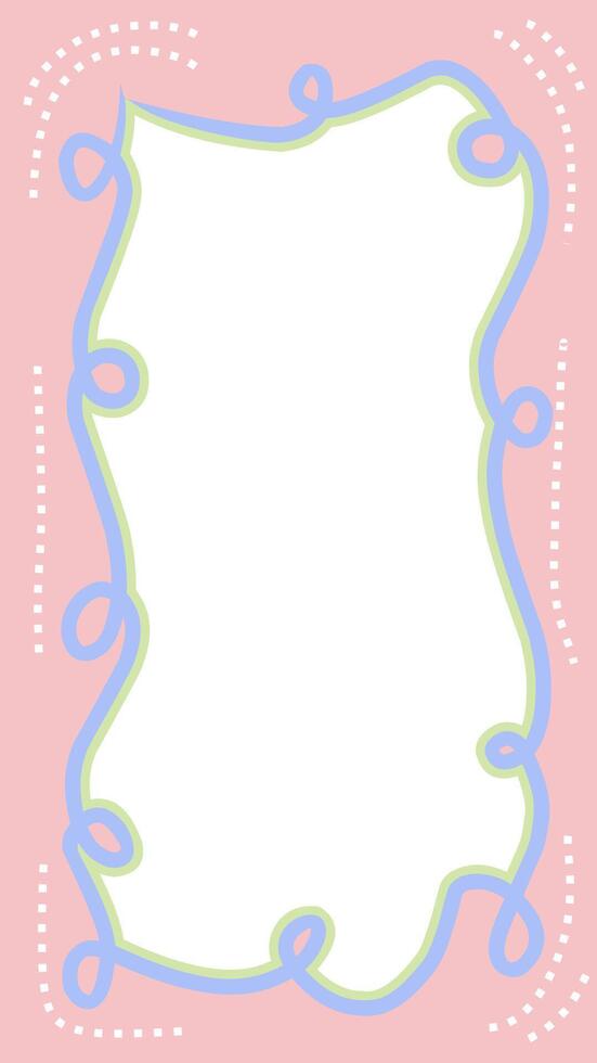 Minimalist design element border frame vector
