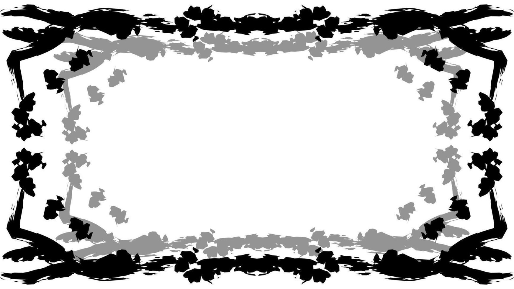 Creepy abstract frame vector