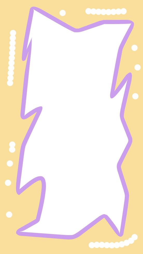 Simple cartoon frame copy space vector