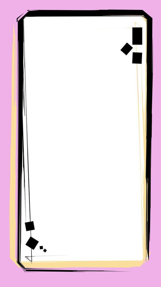 Abstract minimalist border frame vector