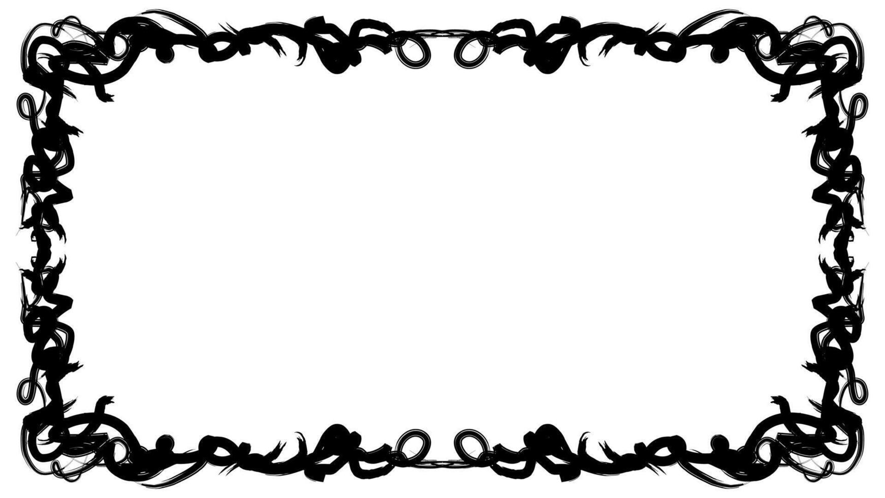 Hand drawing abstract border vector