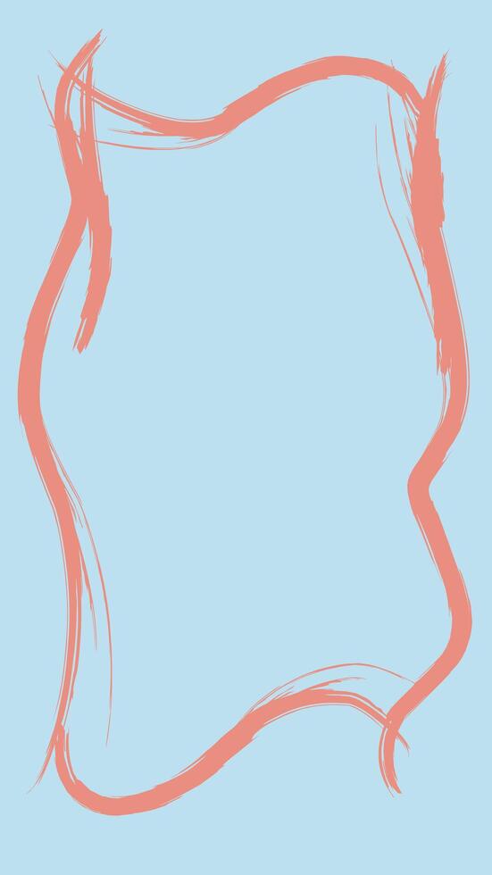 Simple minimalist border frame vector