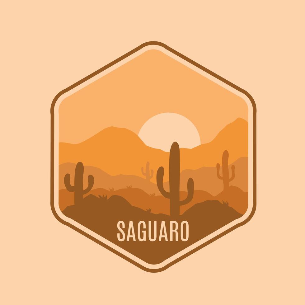 Saguaro Desert Symbol Perfect for Print, Apparel, etc vector