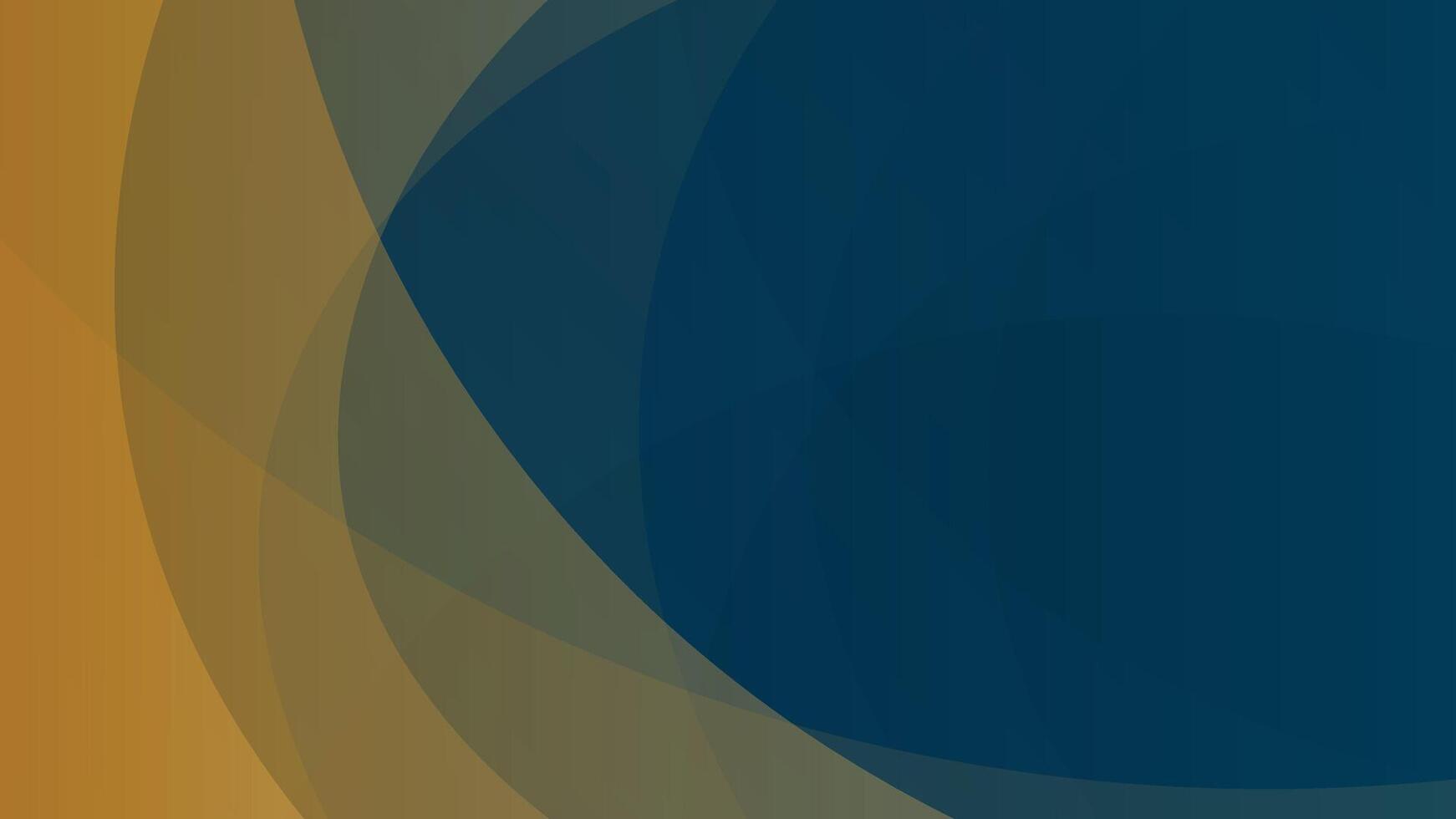Abstract Blue and Gold Flowing Curves Background vector