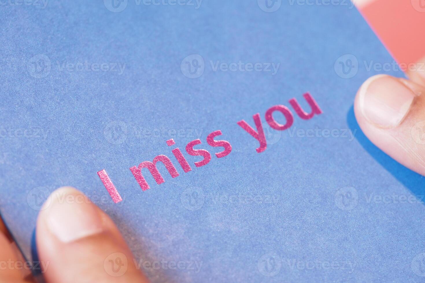 Expressions of longing captured in a heartfelt greeting card photo