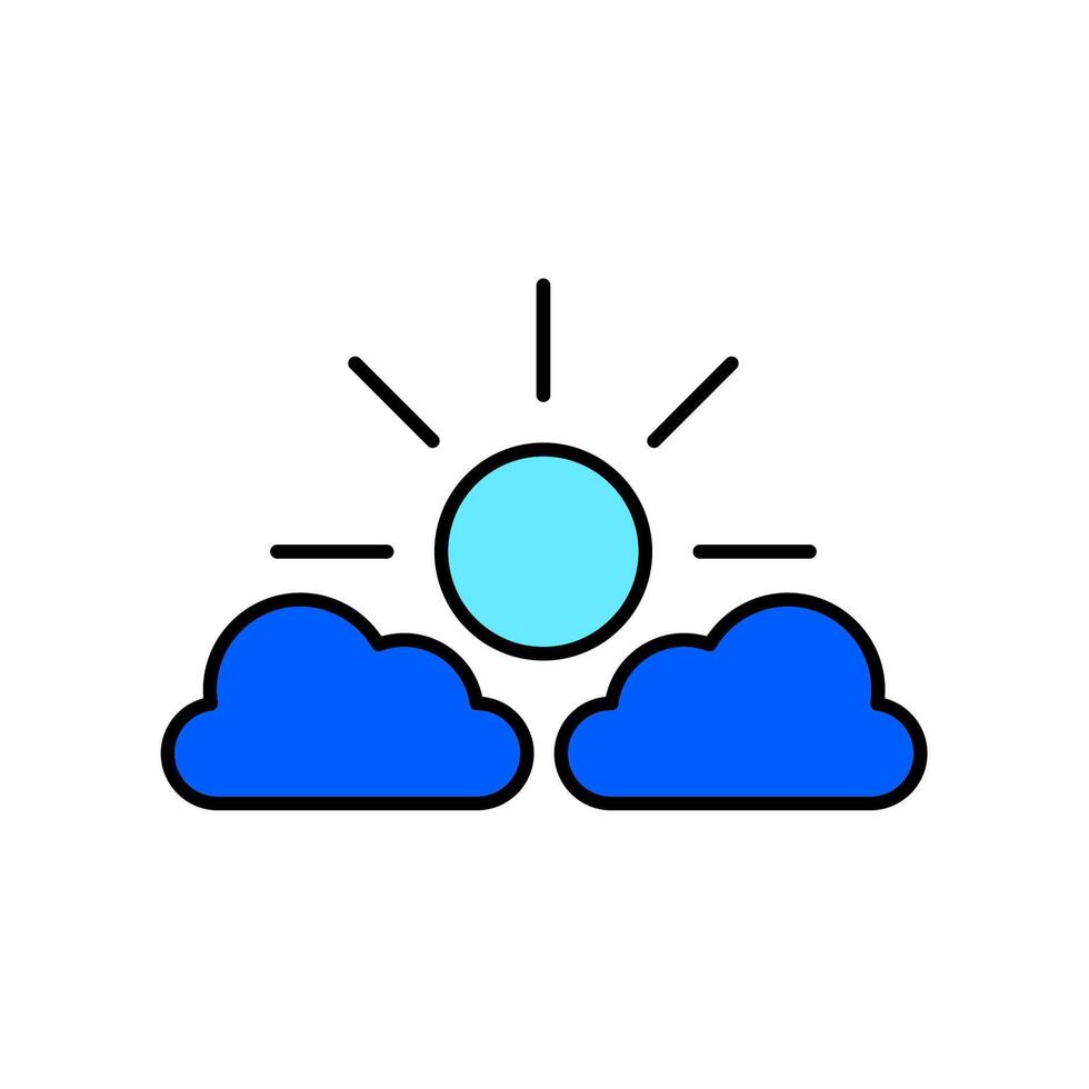 Icon a summer, isolated against a clean background. vector