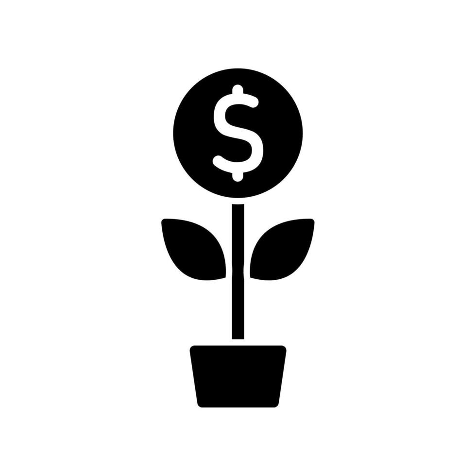 Icon a investment, isolated against a clean background. vector