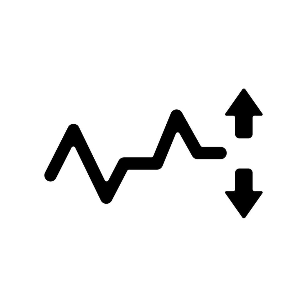 Icon a volatility, isolated against a clean background. vector