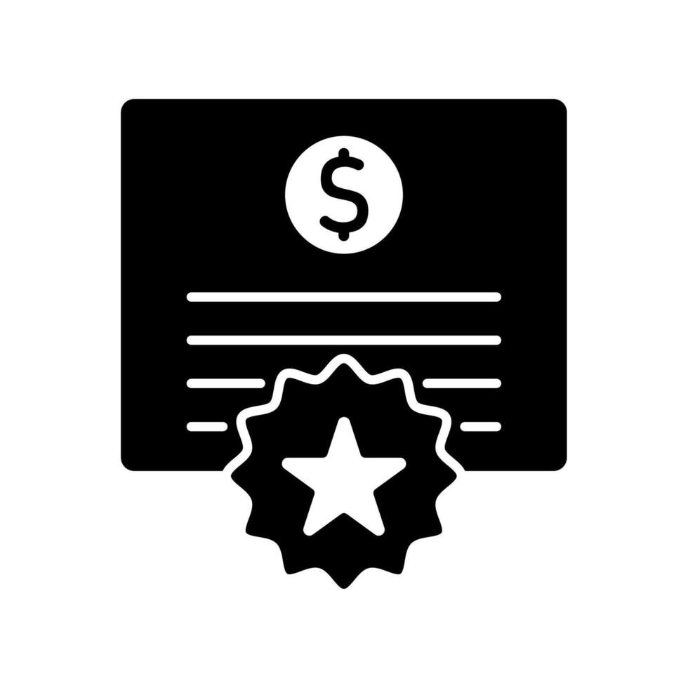 Icon a bond, isolated against a clean background vector