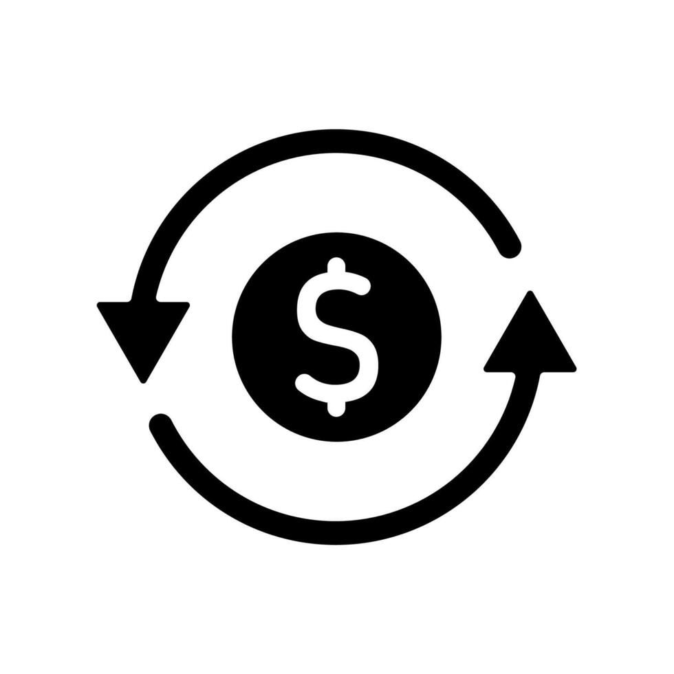 Icon a return on investment, isolated against a clean background vector