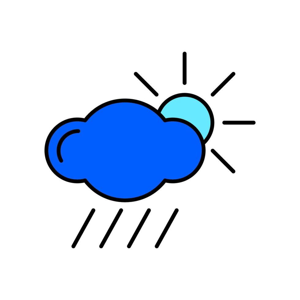 Icon a weather, isolated against a clean background. vector