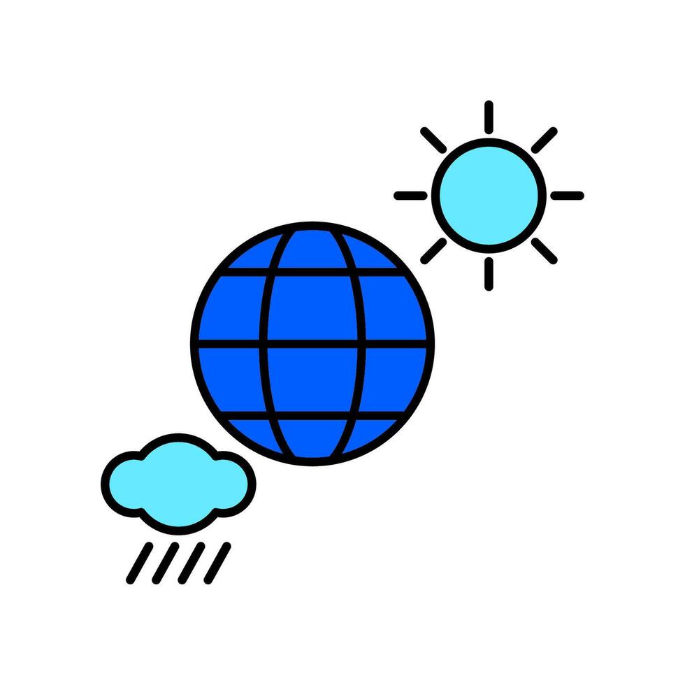 Icon a climate, isolated against a clean background. vector