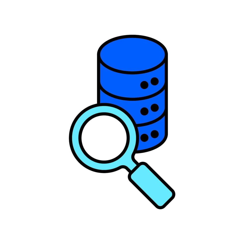 Icon a research, isolated against a clean background vector