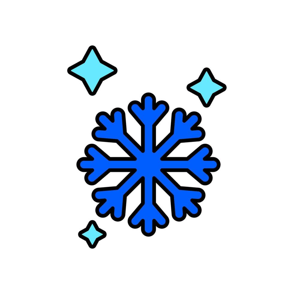 Icon a winter, isolated against a clean background. vector