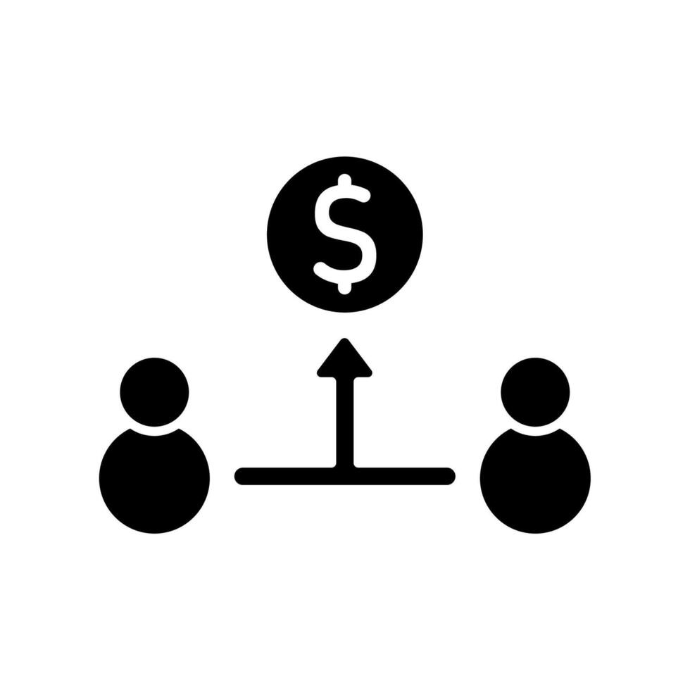 Icon a mutual fund, isolated against a clean background. vector