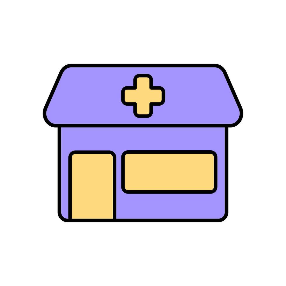 Icon a healthcare, isolated against a clean background vector