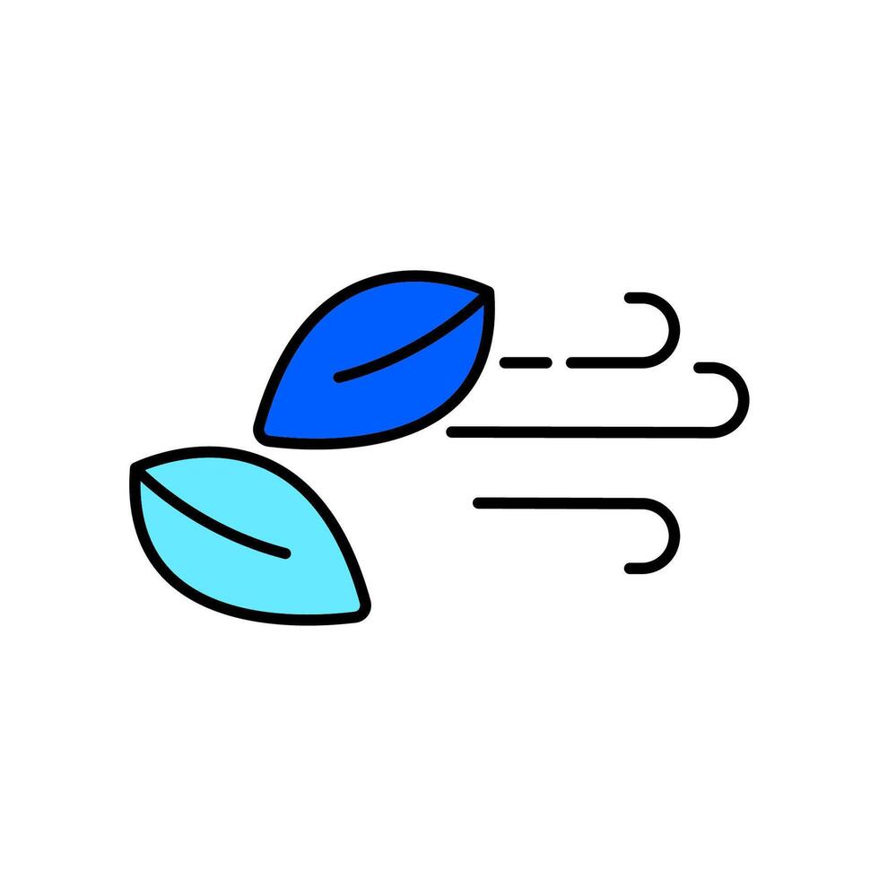 Icon a fall, isolated against a clean background. vector