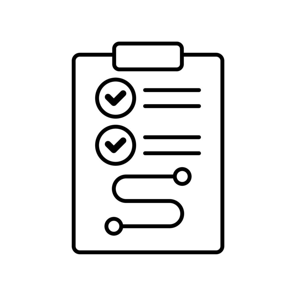 Icon a compliance tracking, isolated against a clean background. vector