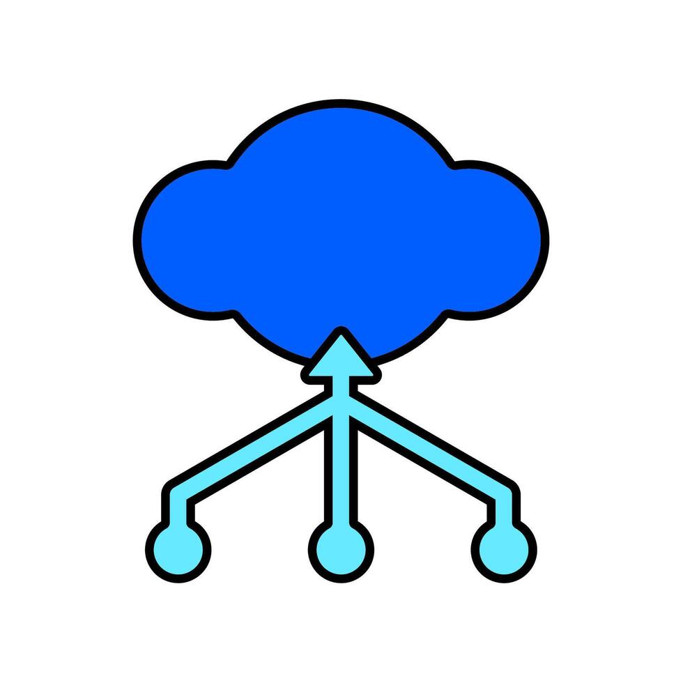 Icon a hosting, isolated against a clean background. vector