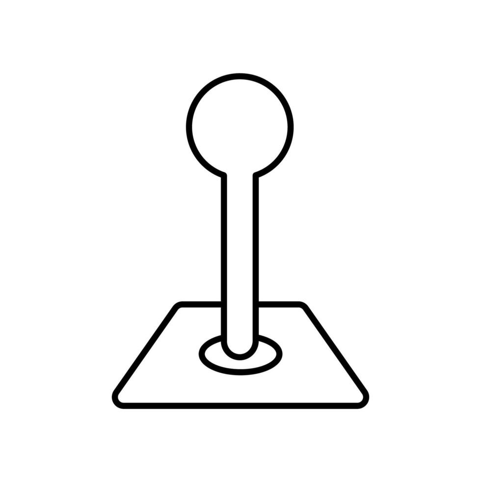 Icon a position, isolated against a clean background. vector