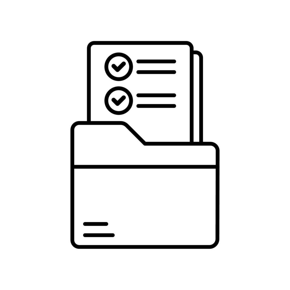 Icon a compliance records, isolated against a clean background. vector