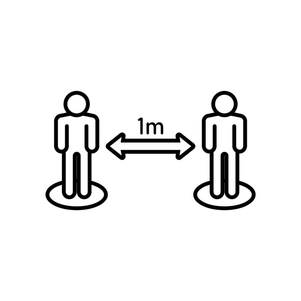 Icon a distance, isolated against a clean background. vector