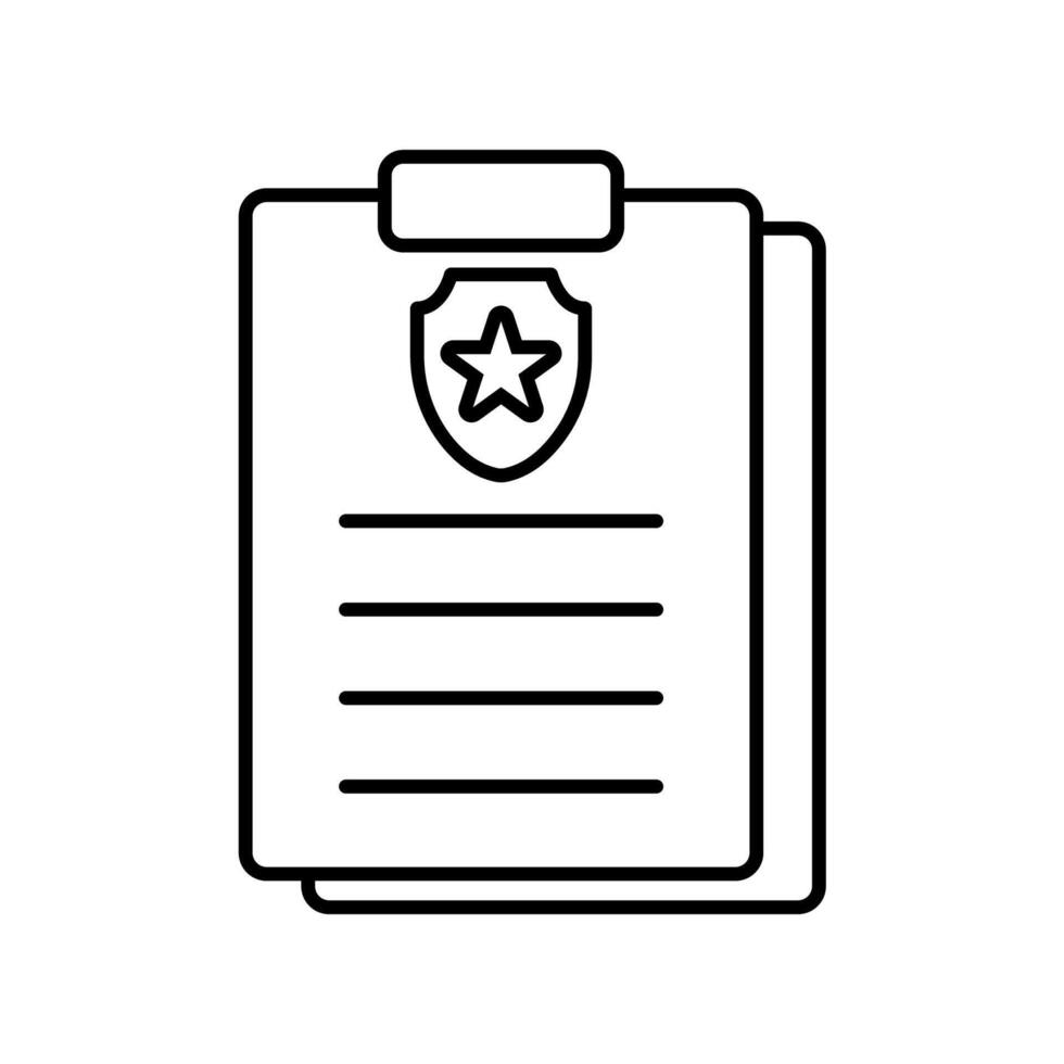 Icon a compliance policies, isolated against a clean background. vector