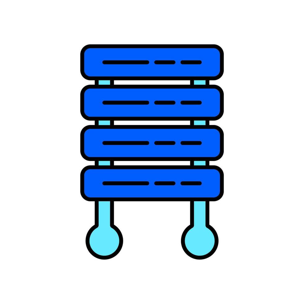 Icon a server, isolated against a clean background. vector