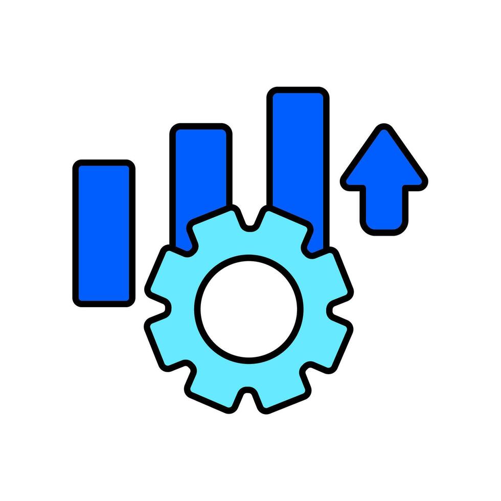 Icon a performance, isolated against a clean background. vector