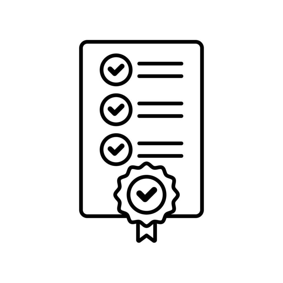 Icon a regulatory compliance, isolated against a clean background. vector