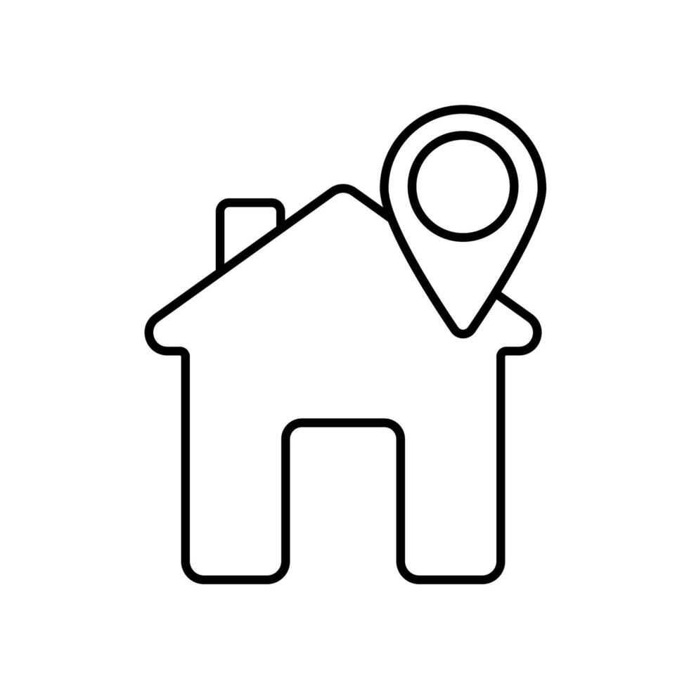 Icon a home, isolated against a clean background. vector