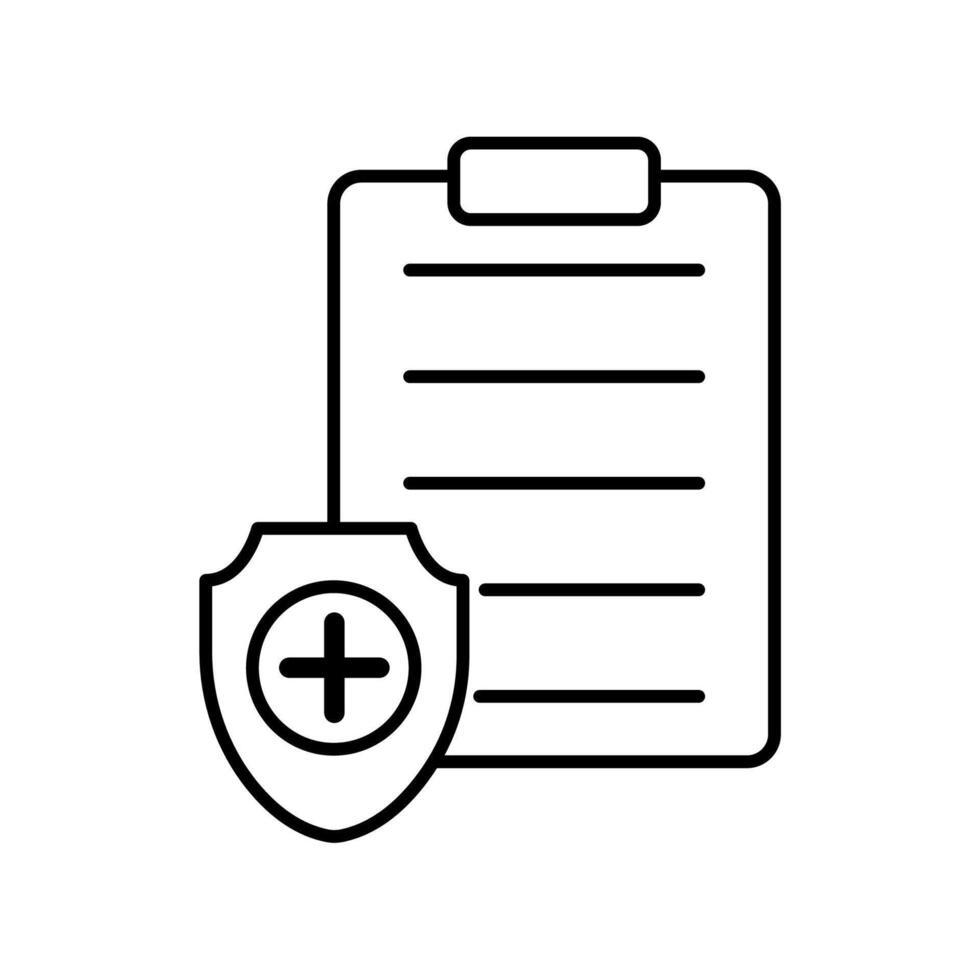 Icon a assurance, isolated against a clean background. vector
